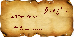 Jász Éva névjegykártya